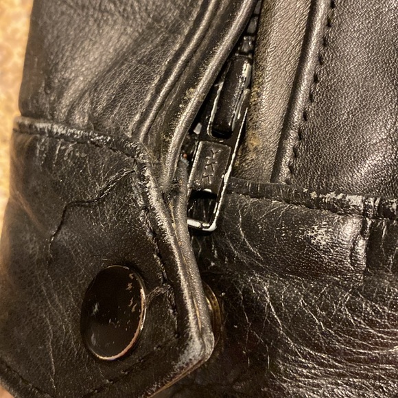 Harley-Davidson Vintage Leather Motorcycle Riding Jacket 32/4 With HOG Pin - Picture 12 of 17